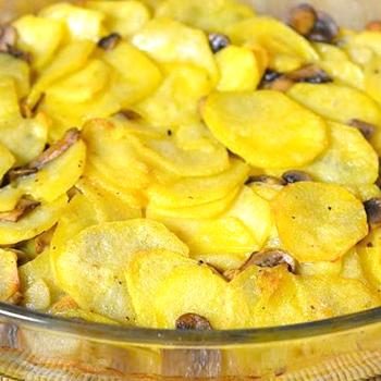 Картошка с шампиньонами в духовке: популярные рецепты
