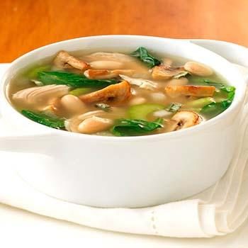 Куриные супы с шампиньонами: рецепты первых блюд