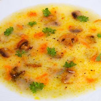 Вкусные супы из шампиньонов с картофелем