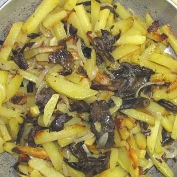 Картошка с грибами и луком: рецепты блюд