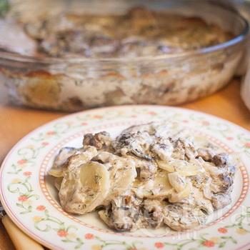 Картошка с грибами в сливках: рецепты блюд