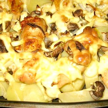 Как приготовить опята с картошкой в духовке
