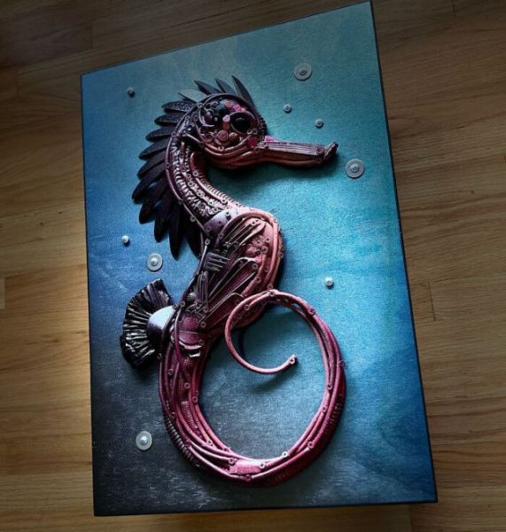 Впечатляющие скульптуры животных, полностью созданные из хлама (28 фото)