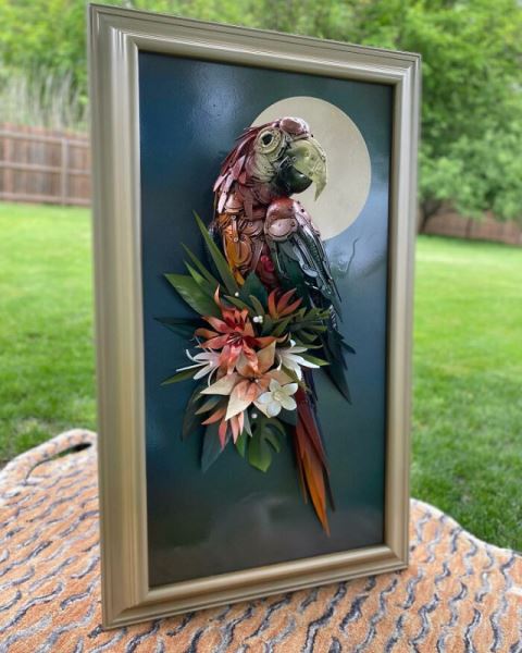 Впечатляющие скульптуры животных, полностью созданные из хлама (28 фото)