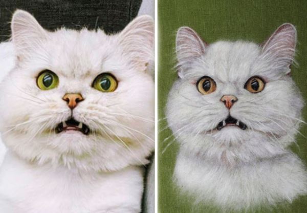 Реалистичные портреты питомцев: когда каждая шерстинка и ус на своём месте (31 фото)